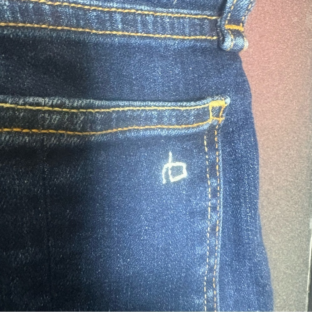 rag & bone Nina High-Rise Skinny Jeans Dark Wash Size 25 - Picture 3 of 14
